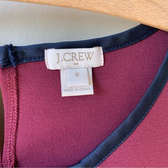J. Crew Burgundy and navy tank - Picture 4 of 5